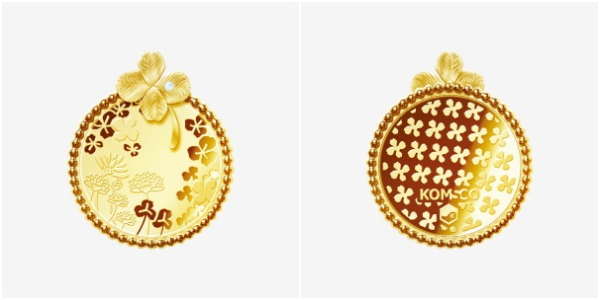 네잎클로버 메달(앞면), 네잎클로버 메달(뒷면)