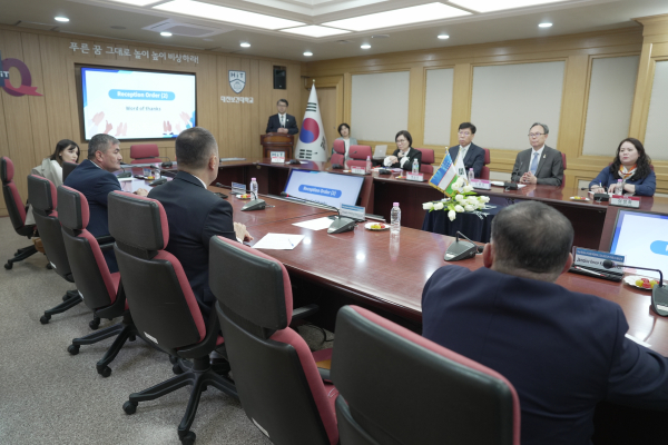 글로컬대학30 사업 추진을 위한 대전보건대학교-시얍공중보건학교 간담회 현장모습