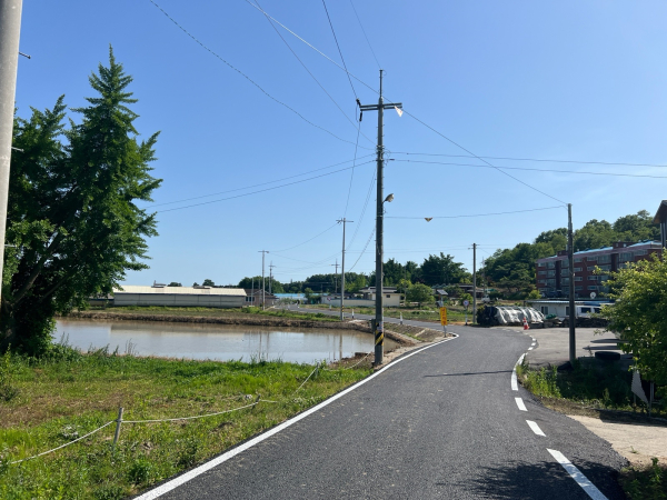 .삽교읍 이리-이리간 농어촌도로 공사 완료 모습