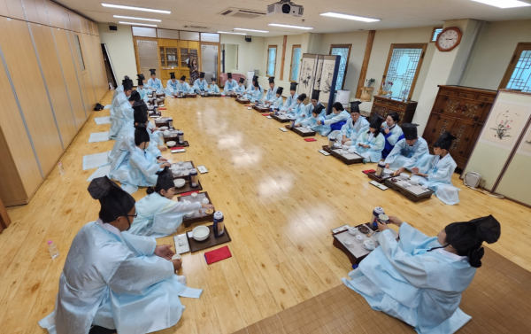 2024년 아빠와 함께하는 선비체험 모습