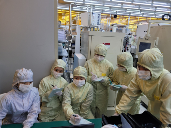 반도체 공정 전문가 과정 실습 모습