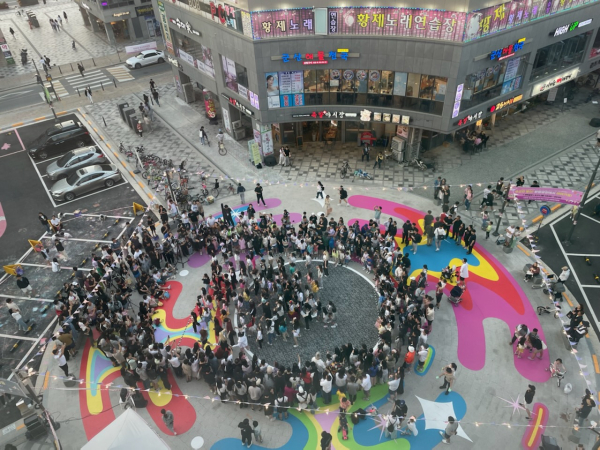 6월 1일 보람동 원형광장에서 진행된 케이팝 랜덤플레이 댄스(보람동)