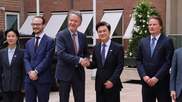 프레드릭 보스나르 네덜란드 농업자연식품품질부 특사를 접견한 김태흠 충남지사