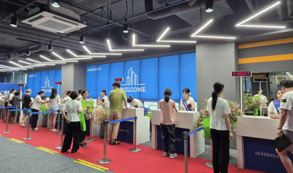 천동3구역 리더스시티 4BL은 입주자 사전방문 행사 진행 모습