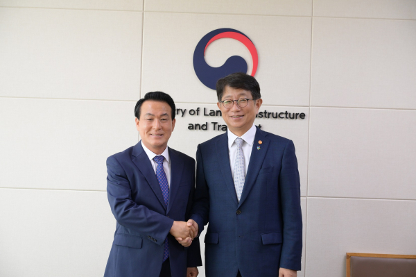 백성현 논산시장, 박상우 국토교통부 장관