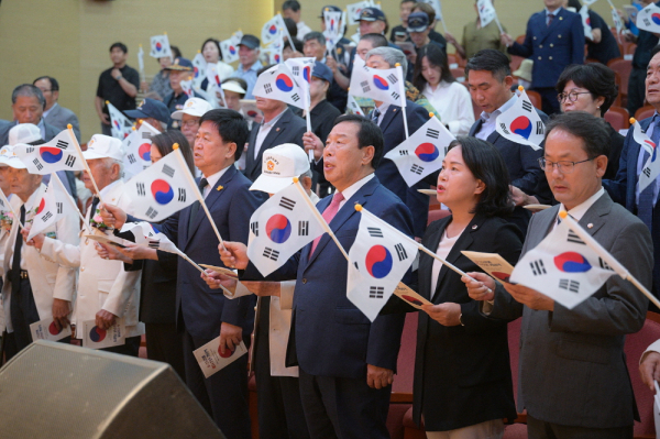 세종시, 6·25전쟁 제74주년 기념식 개최 모습