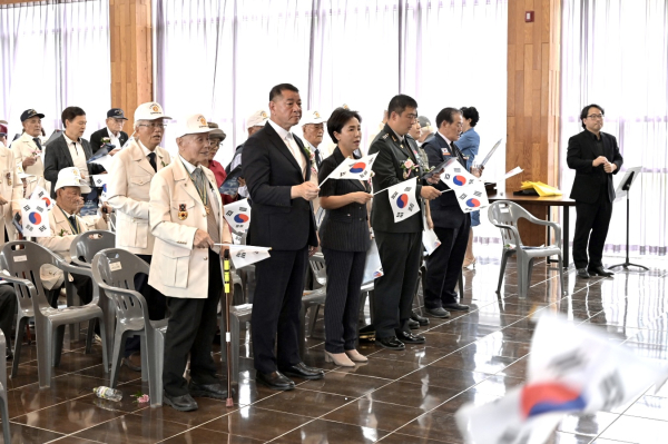 공주시, 6.25전쟁 제74주년 기념식 개최 모습
