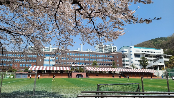 명석고등학교 전경