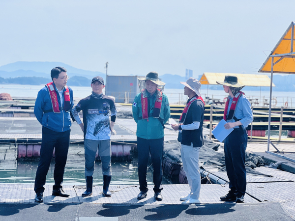 천수만 해상가두리양식장 현장점검(보령 소도)