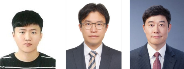 △(왼쪽부터) 고려대학교 세종캠퍼스 전자및정보공학과 이종현 박사과정생 (논문제1저자, IPDS연구실), 전자및정보공학과 김휘 교수, 부경대학교 전기공학부 이홍석 교수