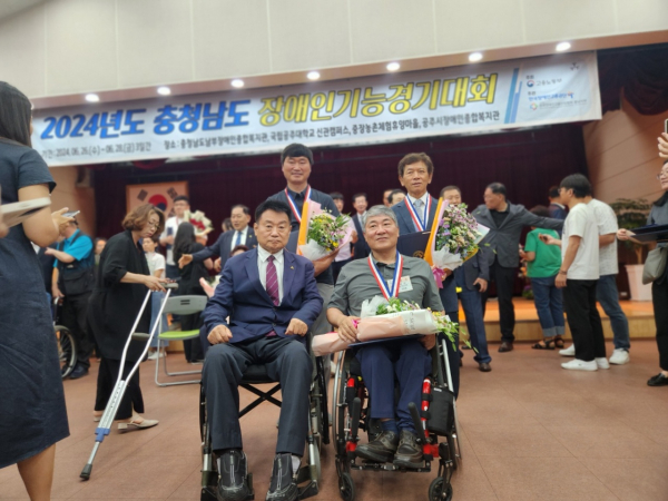 장애인기능경기대회 수상 기념촬영