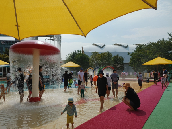 당진종합운동장 생활체육공원 물놀이장 전경