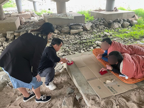 ‘하절기 노숙인 현장 순찰’ 모습