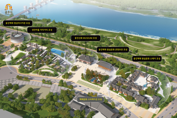 충남도 지역균형발전사업 선정 (공주문화관광지 마스터플랜 조감도)