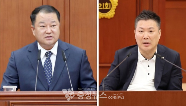 제9대 대전시의회 후반기 부의장단 (왼쪽부터) 제1부의장 송대윤 의원, 제2부의장 황경아 의원