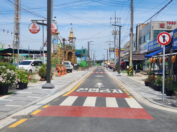 삽교호관광지 보행환경 개선 모습