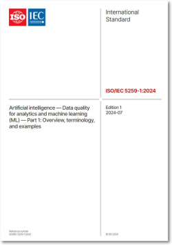 제정 국제표준 (ISO/IEC 5259-1) 표지