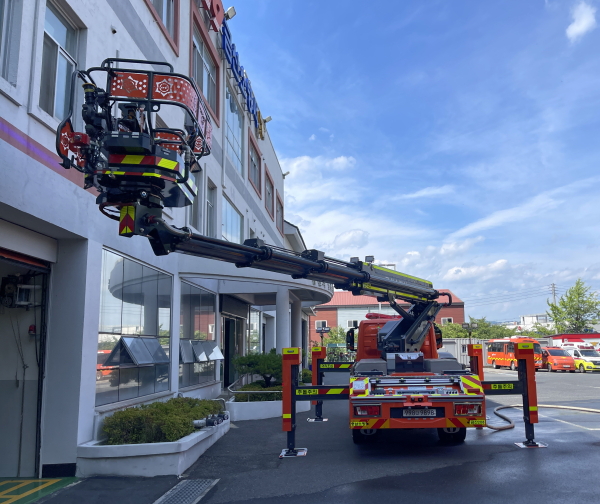 소형사다리차 저층전개