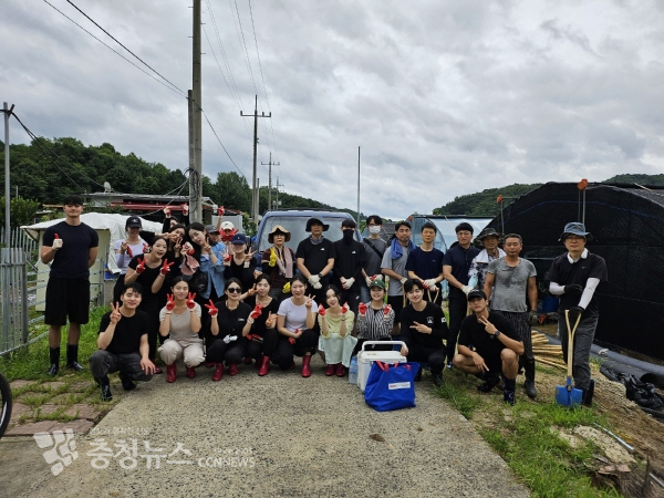 중부대 수해복구 활동 모습