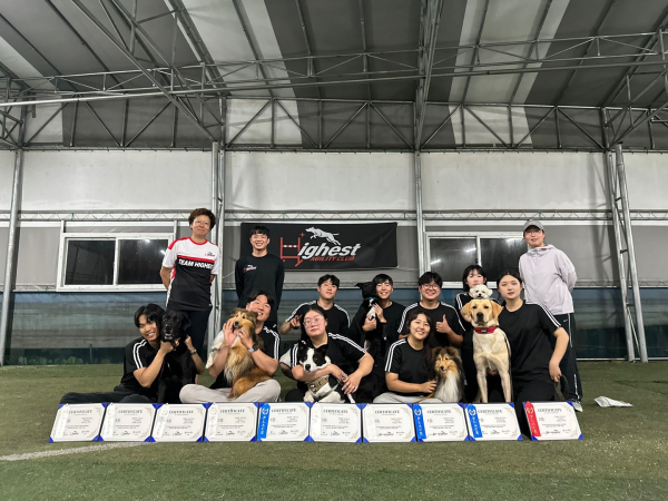 중부대 반려동물학부 전공 동아리 훈련리