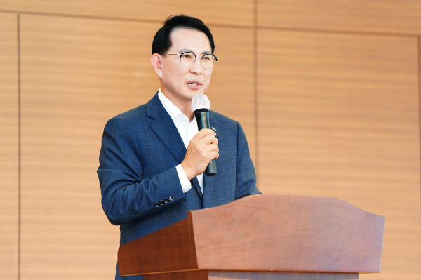 아르델웨딩컨벤션에서 26일 열린 노인복지시설 종사자 수범 사례 발표회 개최 모습