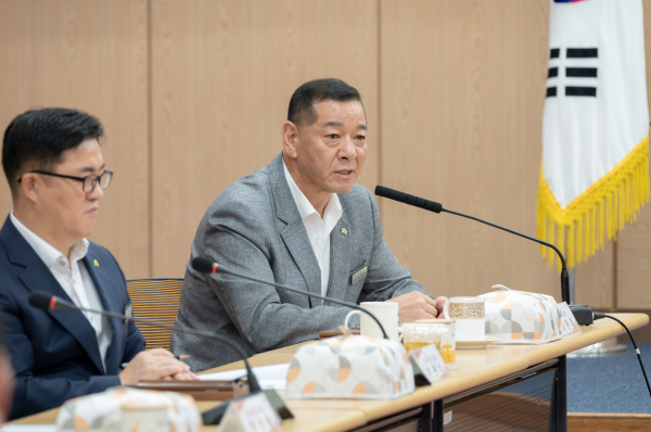 충청남도의원 초청 정책간담회 개최 모습