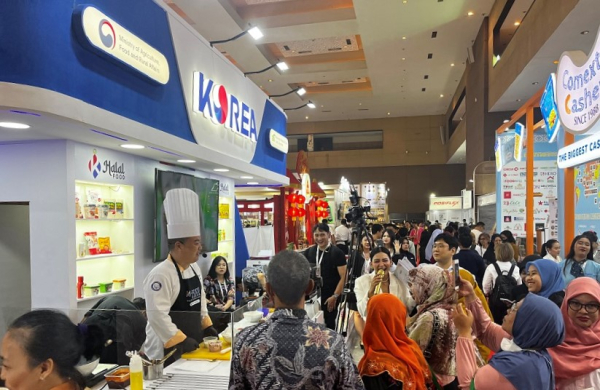 자카르타 식품박람회 쿠킹쇼 시식 행사