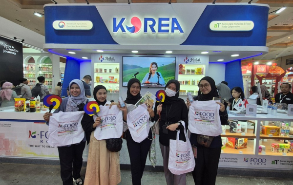 자카르타 식품박람회 한국관 홍보 행사 및 기념품 배포