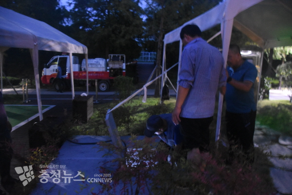 논산시민가족공원 물놀이장 물탱크