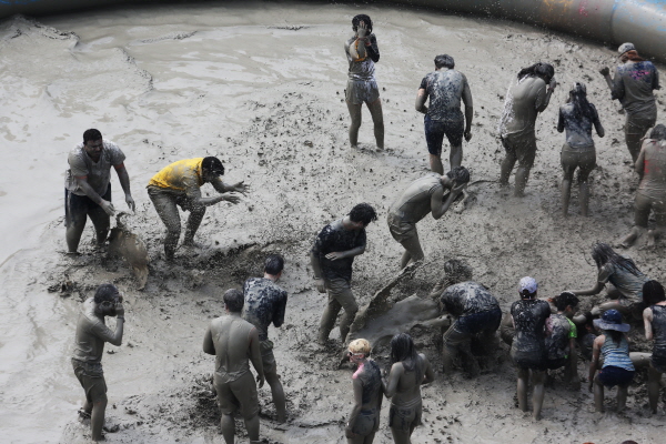 제27회 보령머드축제장 현장 모습