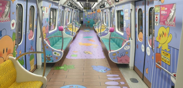대전 지하철에‘꿈돌이 패밀리’래핑과 웹툰을 통해 흥미로운 열차 체험