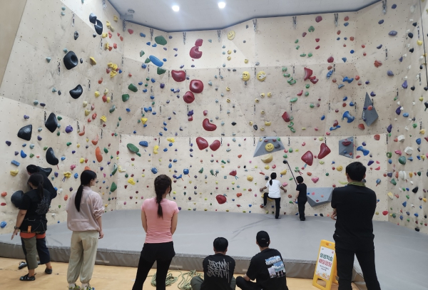 배달강좌 운영 모습(클라이밍)