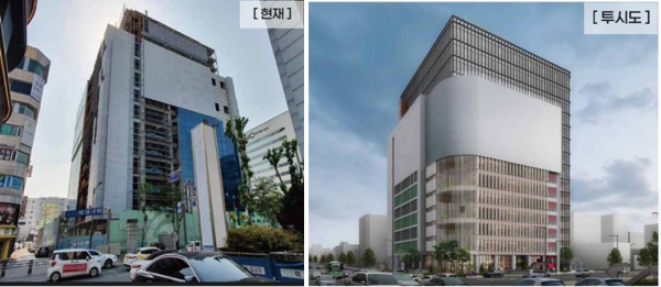 구 메가시티 현재 모습과 투시도