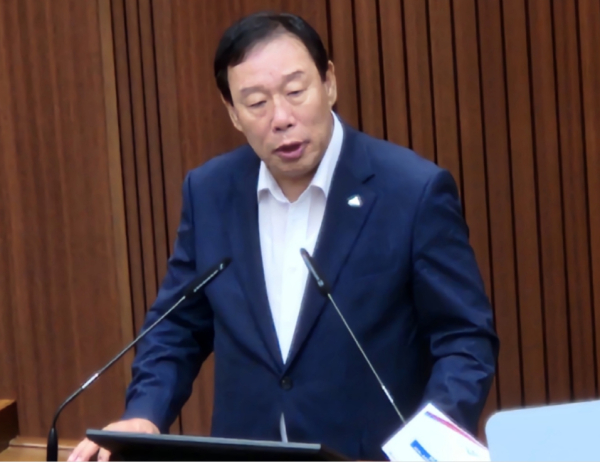 시정연설 하는 최민호 세종시장