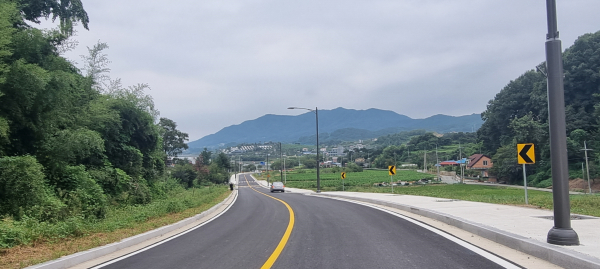 예당종합휴양관광지 대체도로 조성 모습