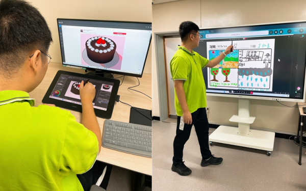 특수계층을 위한 웹툰 교육프로그램 '일상툰반' 장애학생들이 디지털 기기를 가지고 웹툰을 그리는 수업을 받고 있다.