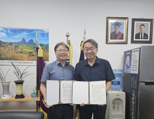 지난 10일 부산시 경성전자고등학교와 자매결연 협정 체결식 모습