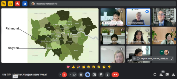대전-영국 런던 킹스턴 글로벌 공동 수업교류 그리팅데이(킹스턴구와 교육환경 소개)