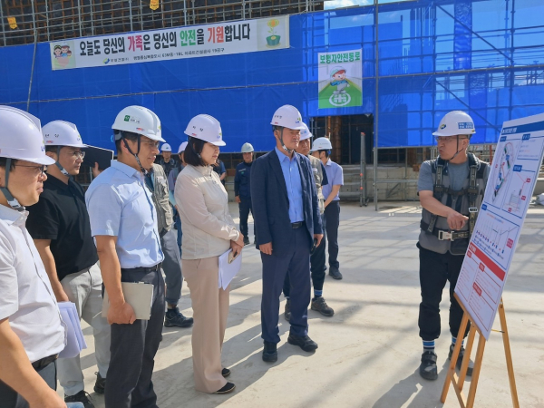 건설장비 합동 안전점검 실시 모습