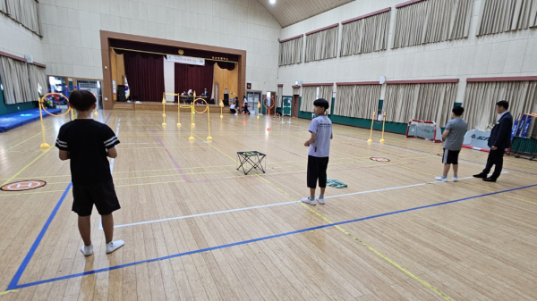 지난 23일부터 25일까지 운산초등학교에서 진행된 ‘찾아가는 유소년 드론 체험 교실’