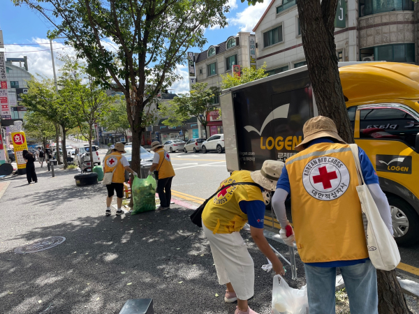 적십자봉사회 활동 모습