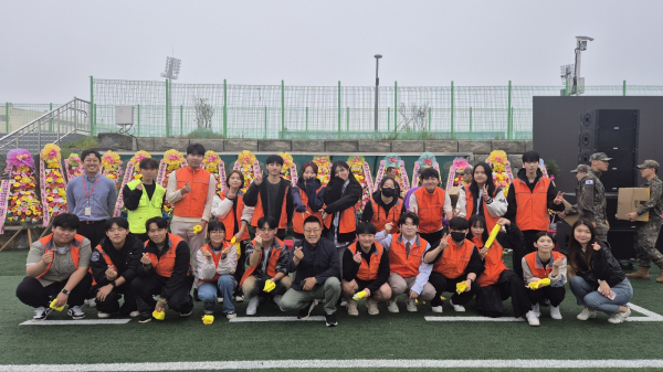 홍익대학교 세발자전거봉사단, 장애인생활체육대회 사회공헌 전개 기념사진