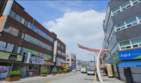 사업 대상지인 태안읍 독샘로 일대 모습.