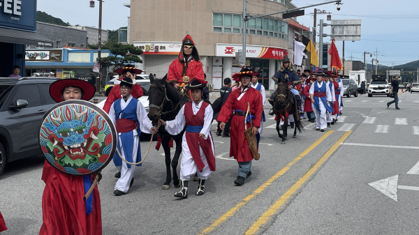 지난해 9월 24일 열린 충청병마절도사 부임행렬 퍼레이드