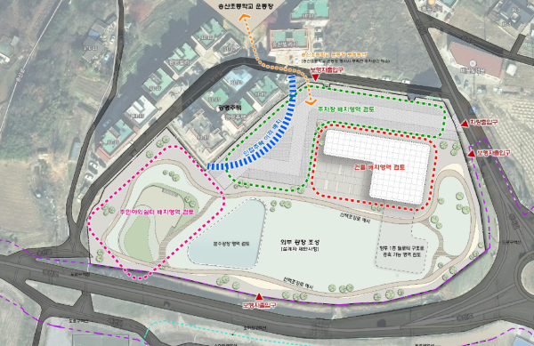 송산문화스포츠센터 건립사업 계획도