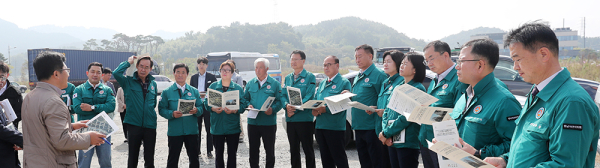 제299회 임시회 중 1일차 주요 사업 현장 방문 실시( 성연면 테크노밸리)