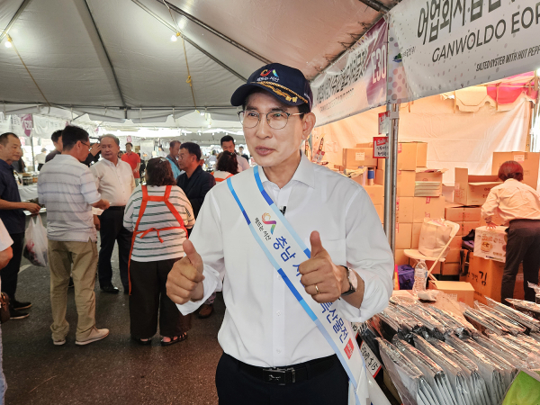 지난해 10월 로스엔젤레스에서 열린 LA한인타운축제에서 진행된 서산시 농특산품 판촉전 모습