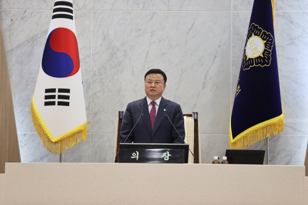 당진시의회, 제114회 임시회 개회식 모습