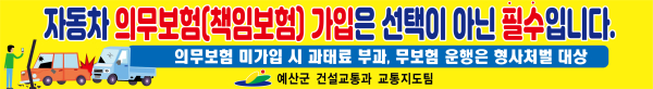 자동차의무보험 현수막