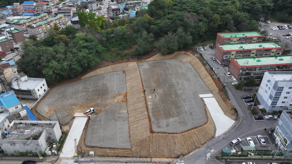 임시주차장 전경